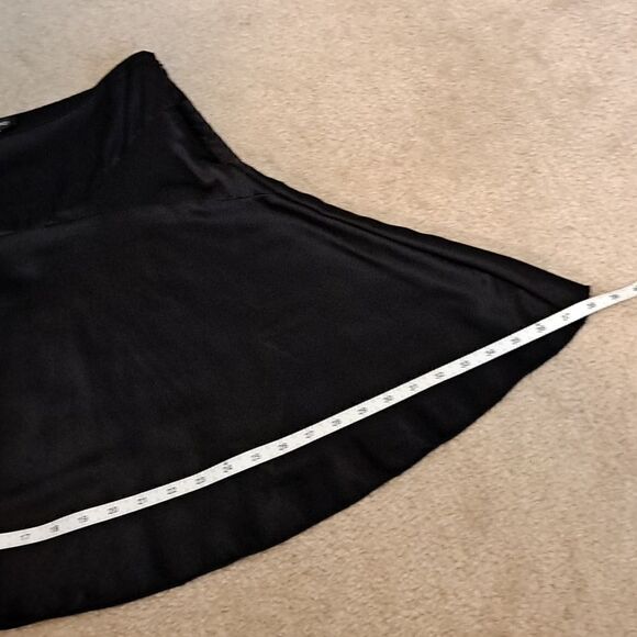 Bebe Women’s Y2K Top/Skirt Small Black Satin Flared Side Zipper Vintage USA - Picture 11 of 12